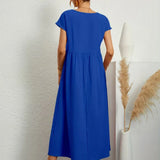 Inês — Vestido midi fluido de elegância intemporal