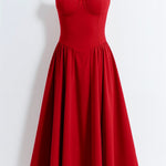 Odete - Vestido midi corpete estruturado