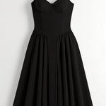 Odete - Vestido midi corpete estruturado