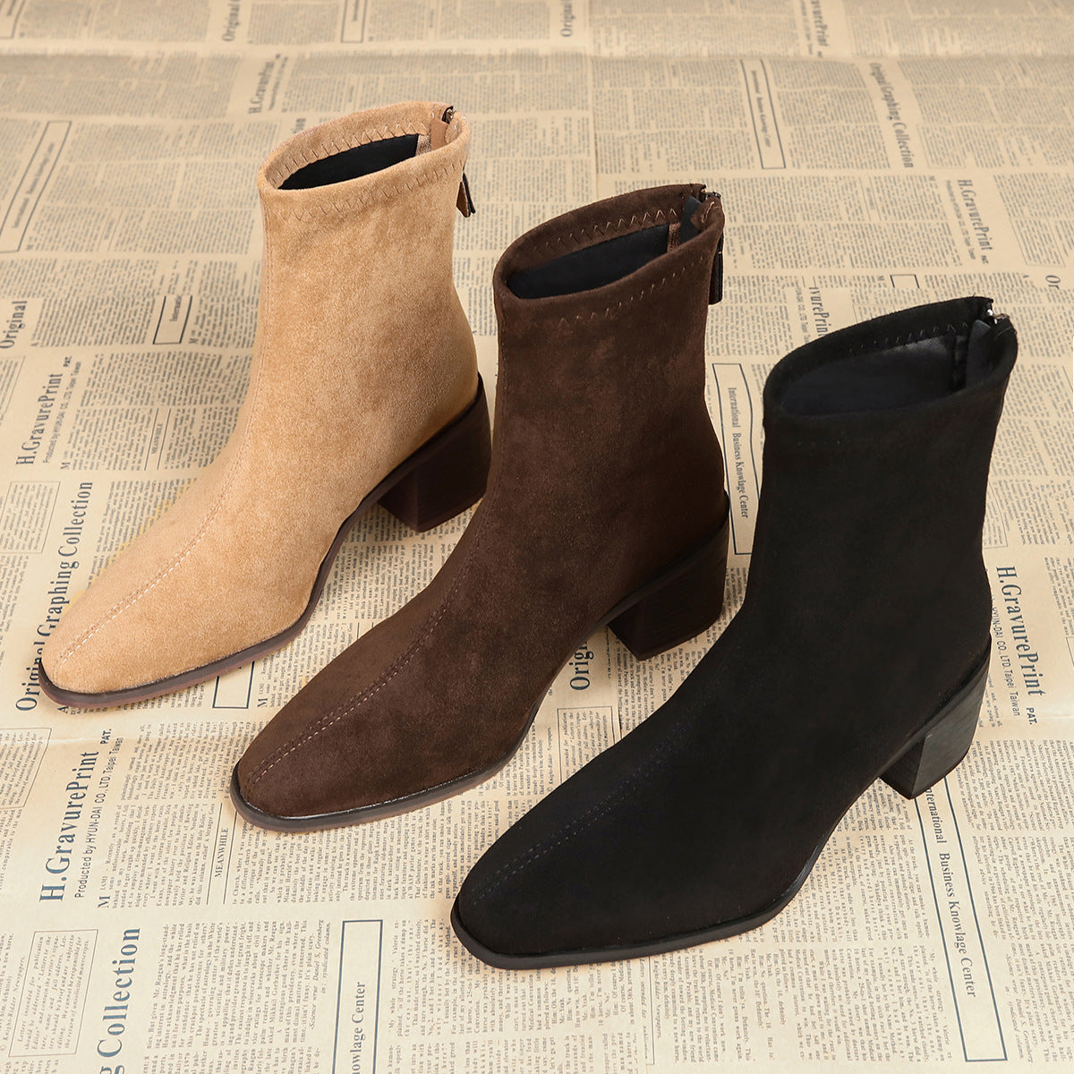 Lívia™ | Bota de camurça elegante | Conforto e estilo em cada passo.