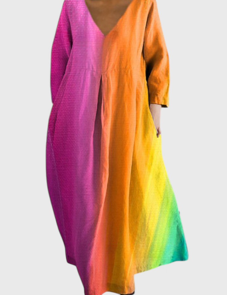 Ana - Vestido Fluido com Estampa