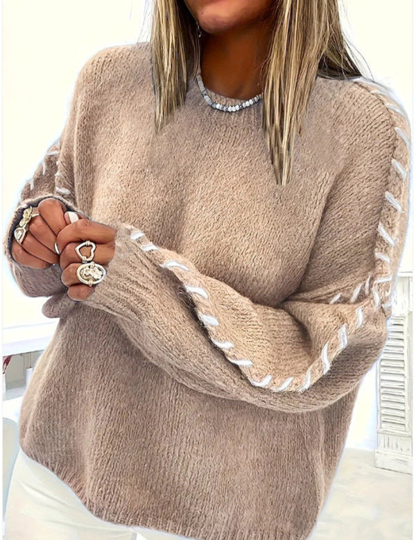 SERAH™ - Sweater Casual de Gola Redonda e Mangas Longas