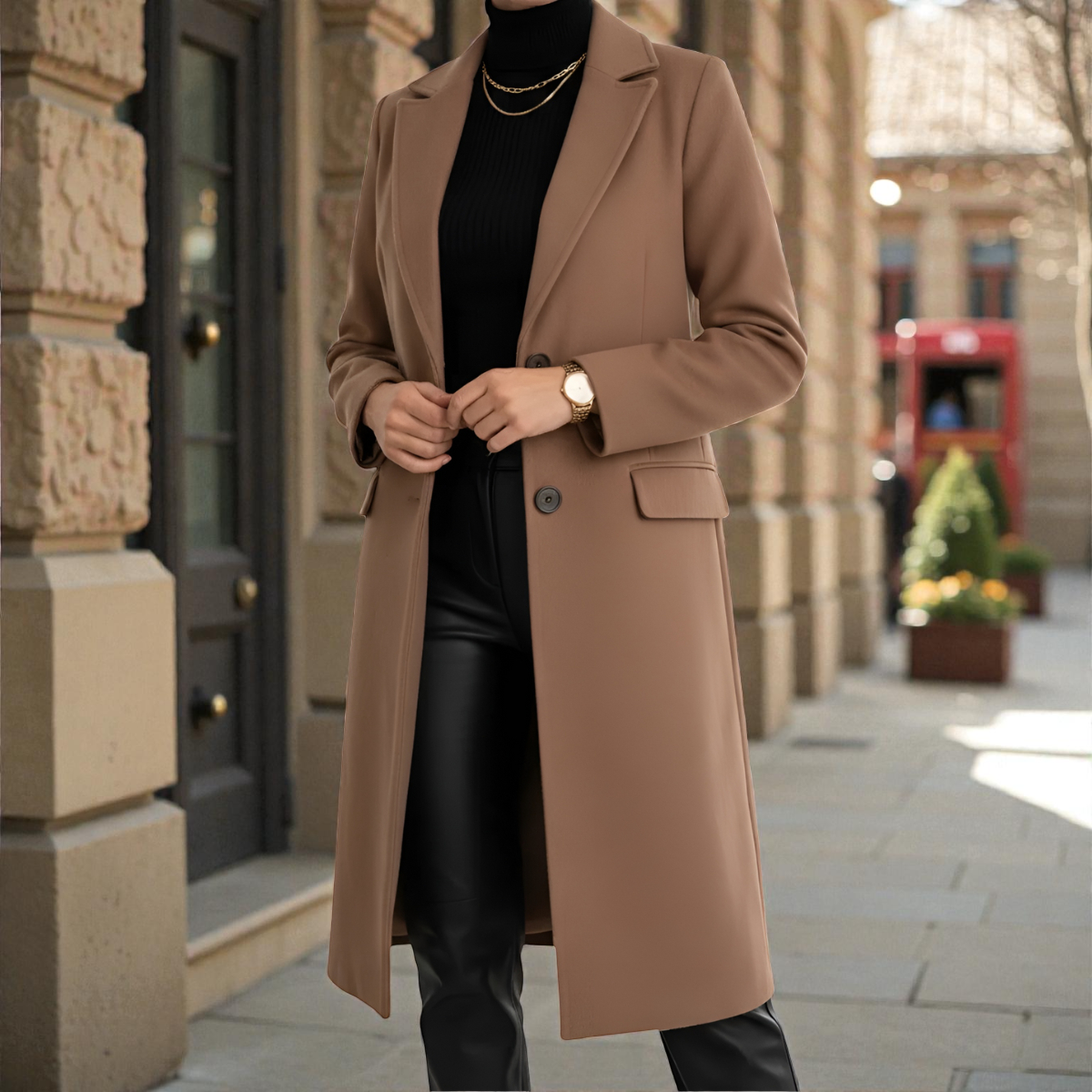 AURIA™ | Manteau Long Élégant