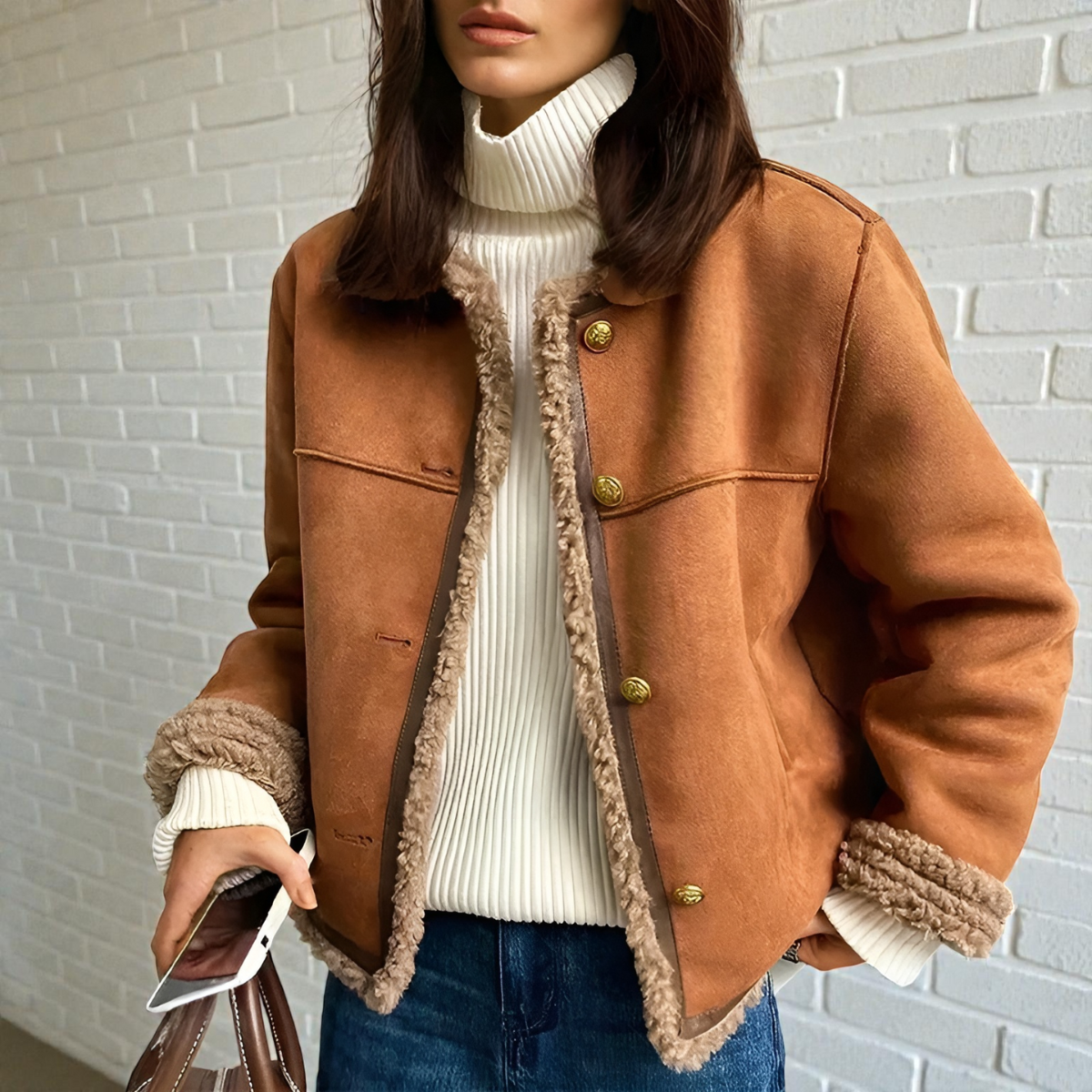 Lúcia™ | Casaco Elegante em malha premium, perfeito para completar qualquer look sofisticado.