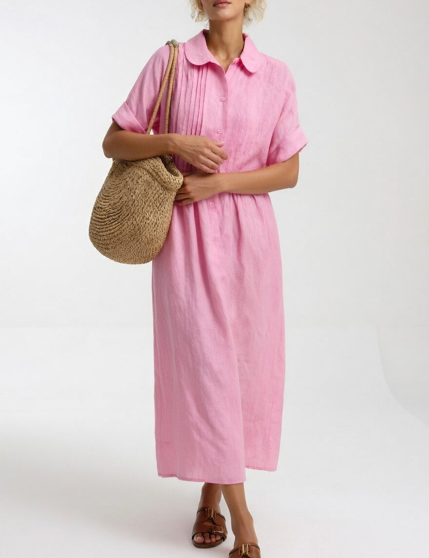 Lysandra™ — Vestido chemise fluido de verão