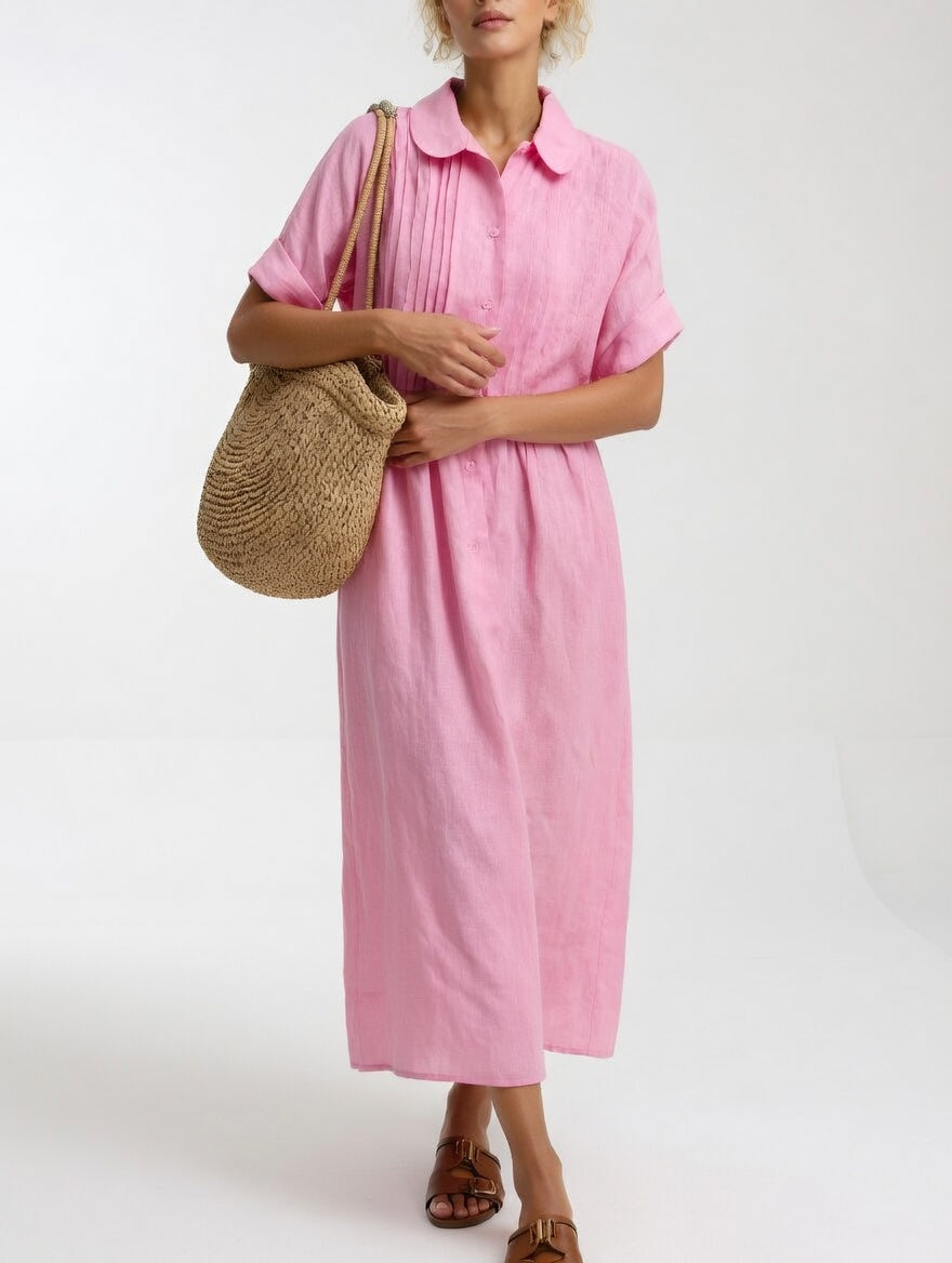 Lysandra™ — Vestido chemise fluido de verão
