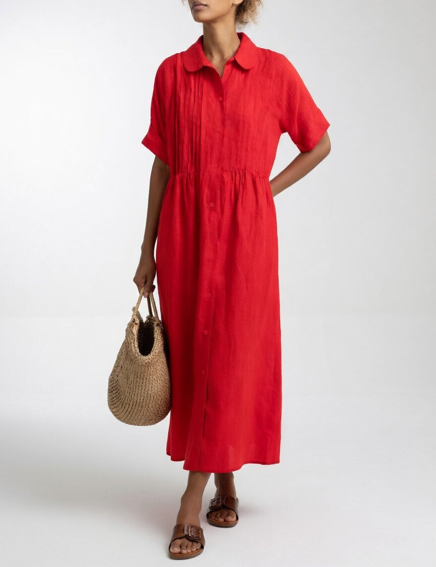 Lysandra™ — Vestido chemise fluido de verão