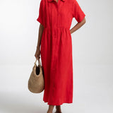 Lysandra™ — Vestido chemise fluido de verão