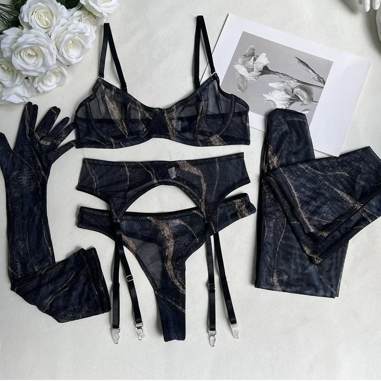 Valérie – Conjunto Lingerie Estampado