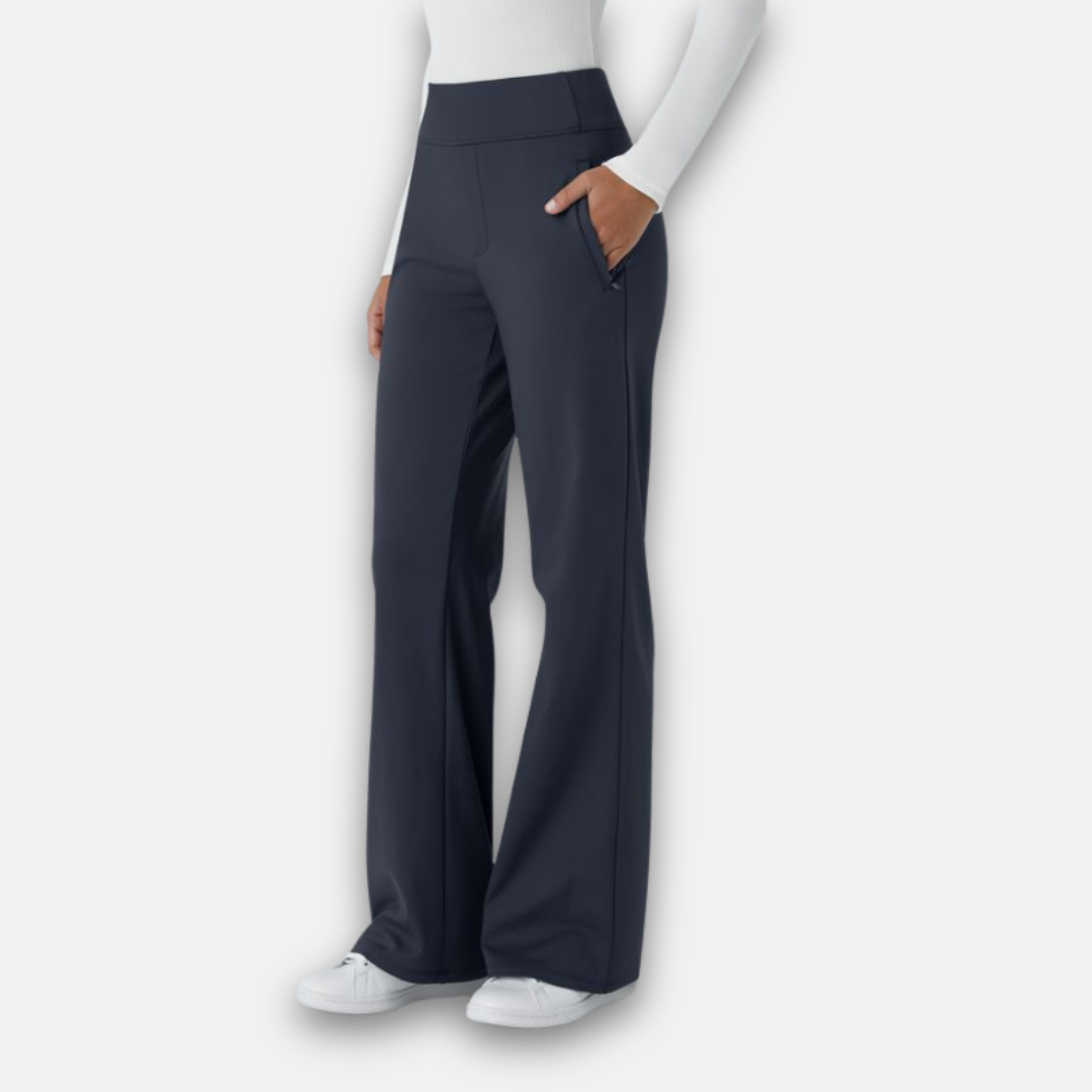 Elena | Calças fluídas de cintura alta