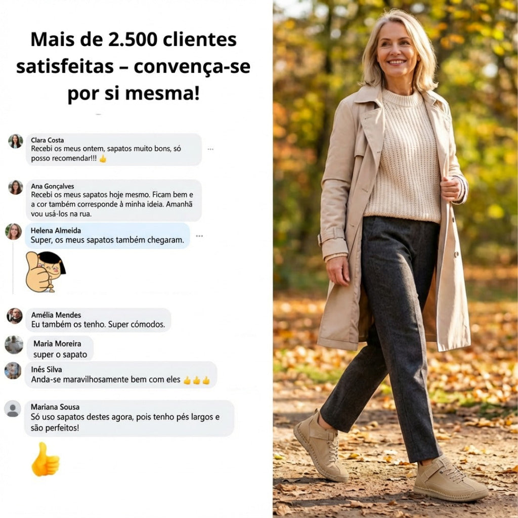 Lia™ | Ténis Ortopédicos Confortáveis e Sem Dor - Ideal para quem busca conforto e estilo no dia a dia.