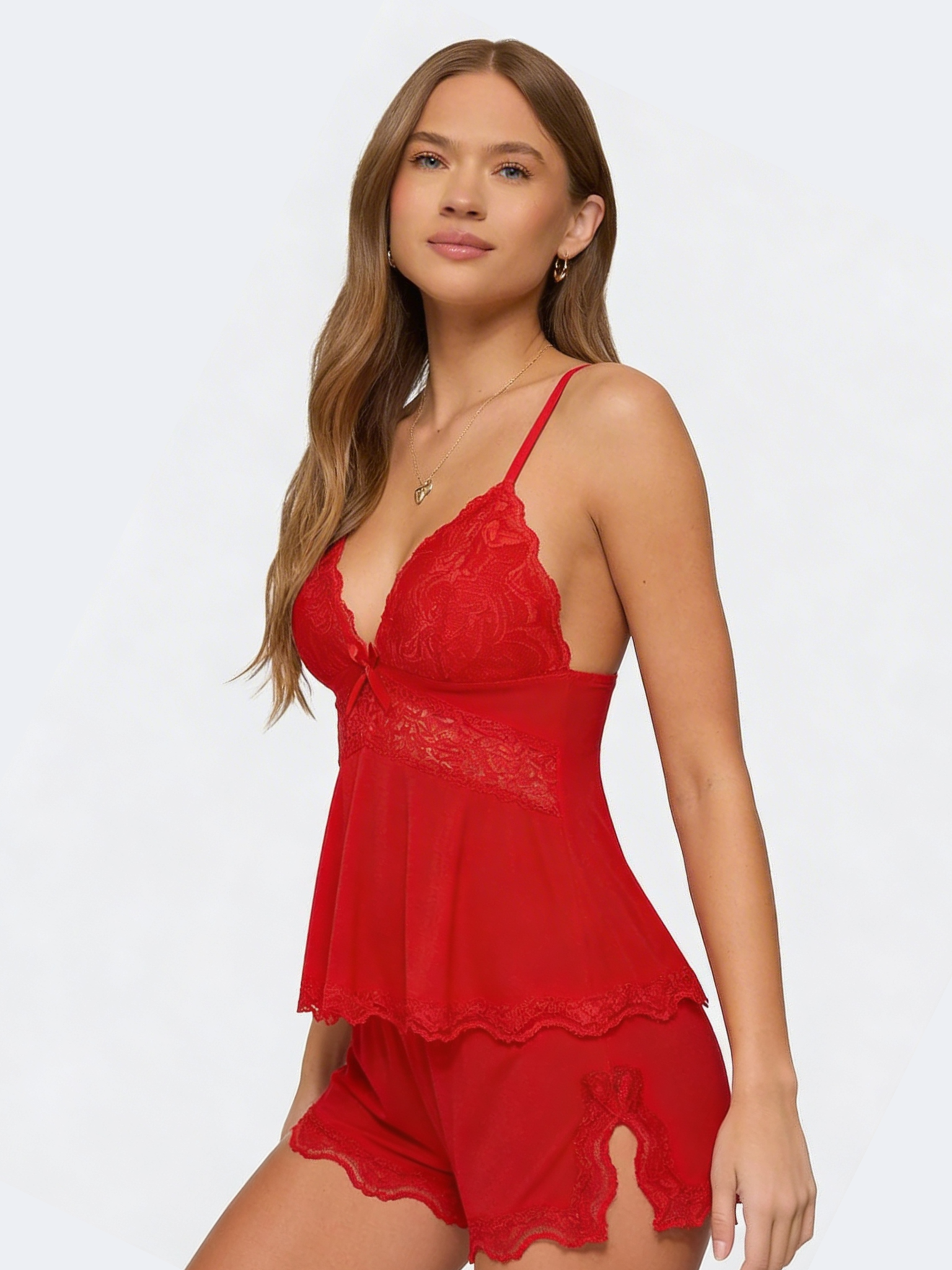 Conjunto de Renda Beijo da Meia-Noite
