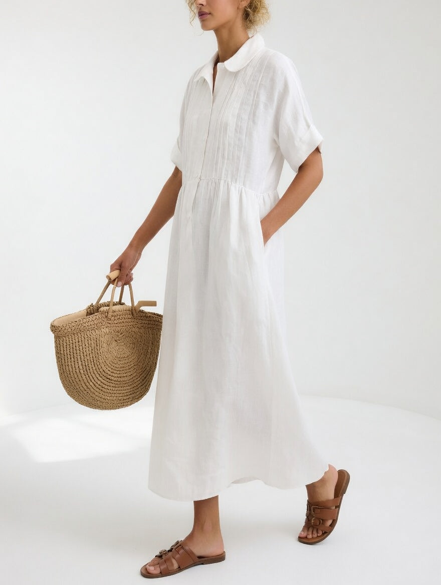 Lysandra™ — Vestido chemise fluido de verão