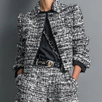 Conjunto Mirelle em tweed com elegância sofisticada