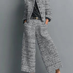 Conjunto Mirelle em tweed com elegância sofisticada