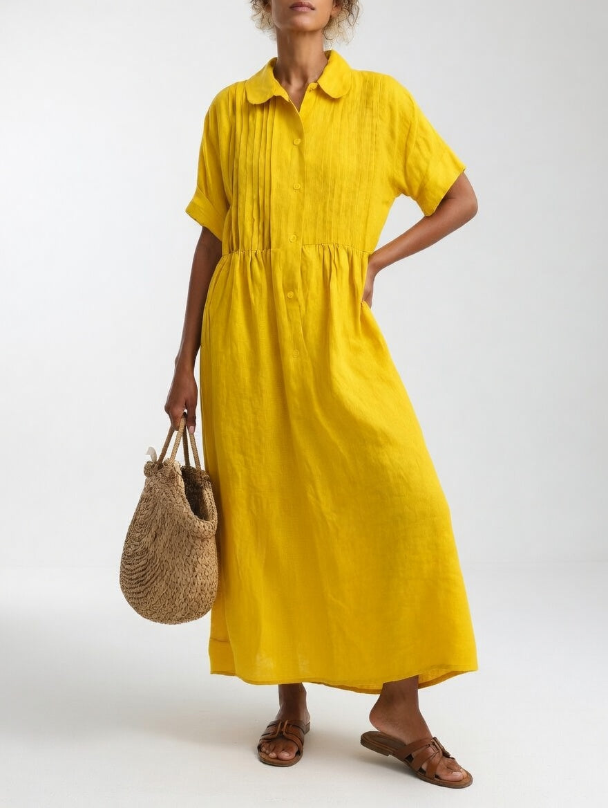 Lysandra™ — Vestido chemise fluido de verão