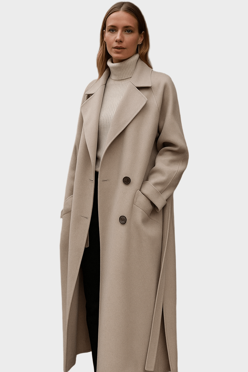 Sofia | Casaco de Caxemira Comprido, elegante e aconchegante, perfeito para os dias frios.