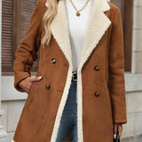 Sobretudo Camel Forrado com Pelo