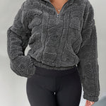 Sweat Fofa Textura Premium com Zíper