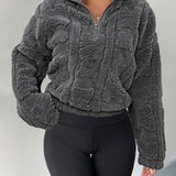 Sweat Fofa Textura Premium com Zíper
