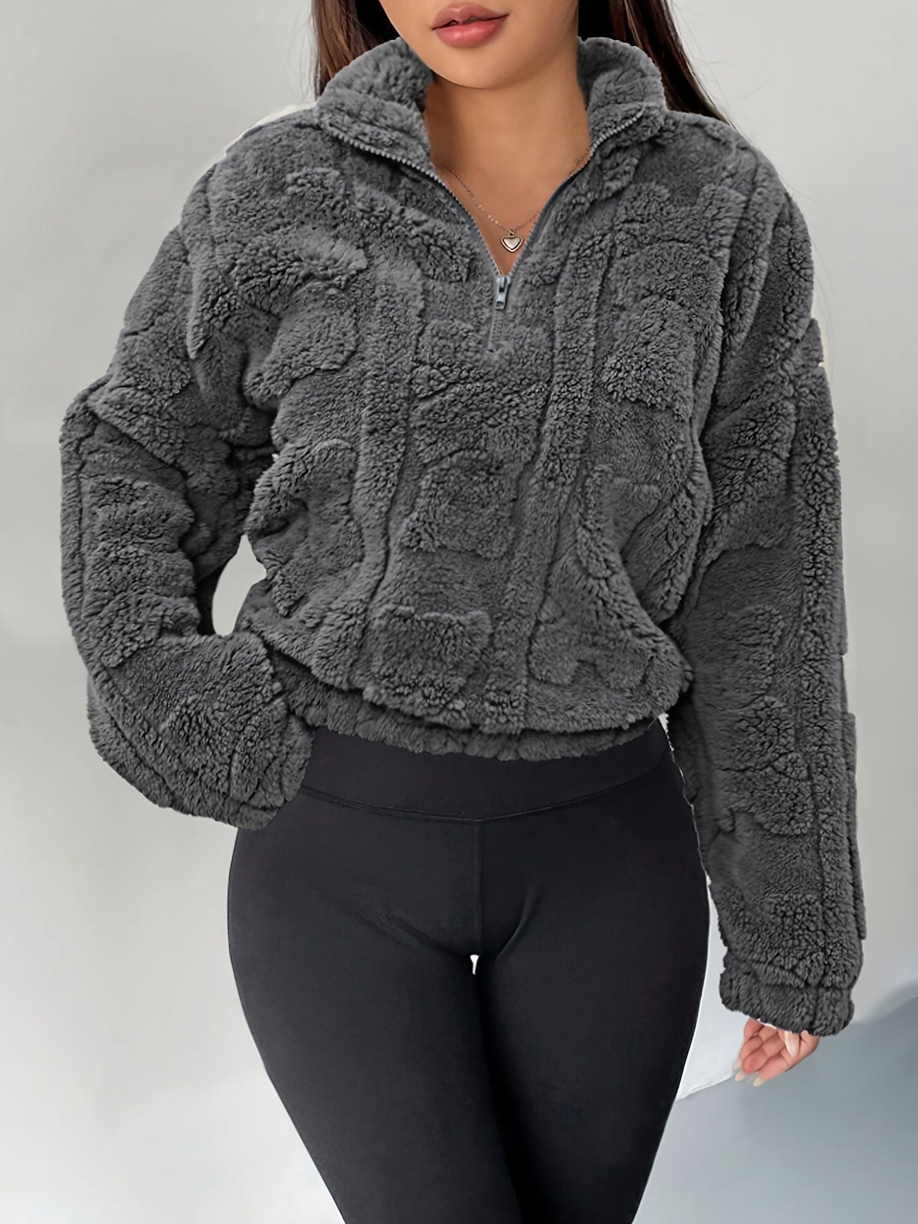 Sweat Fofa Textura Premium com Zíper