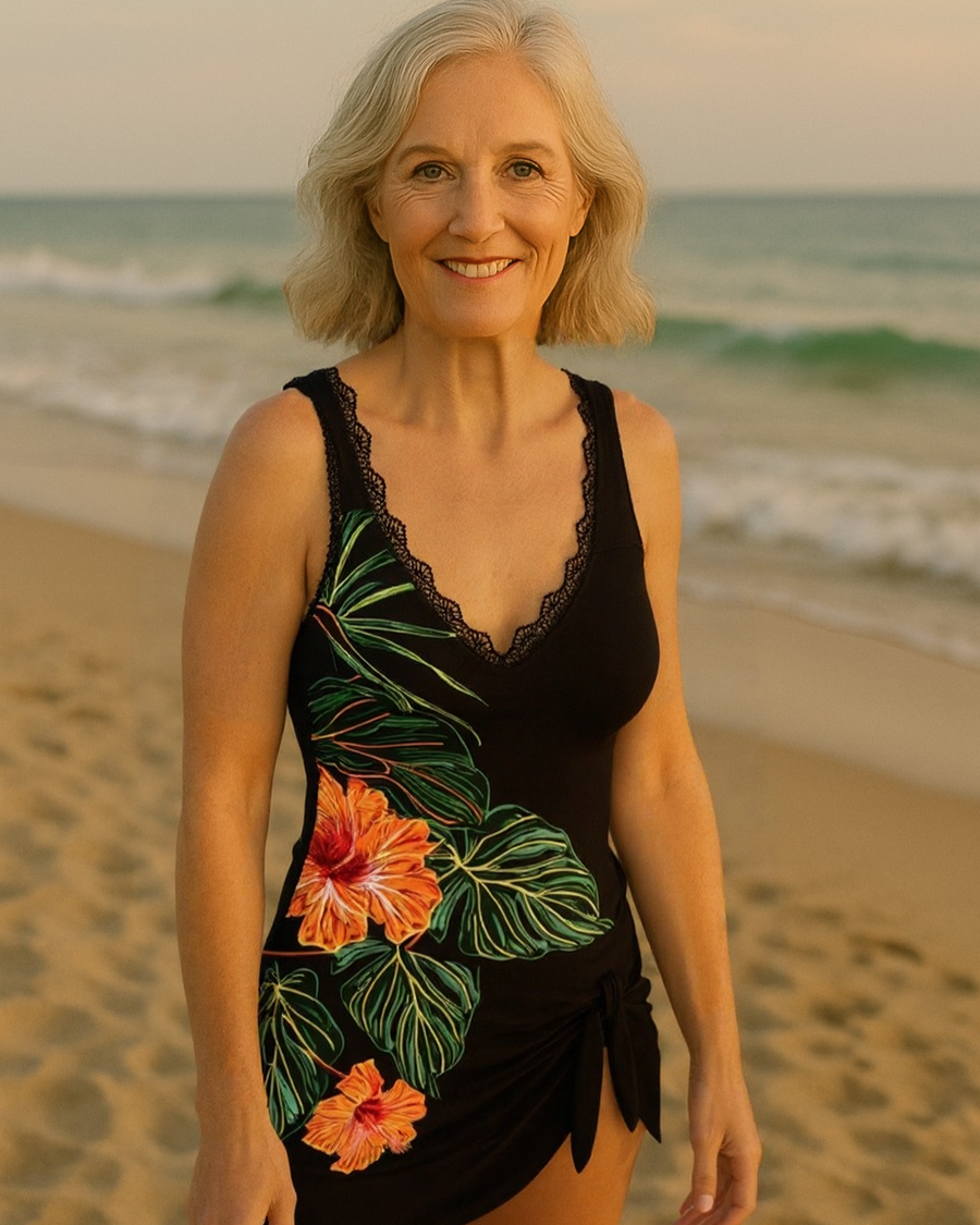 Cátia - Tankini com padrão floral