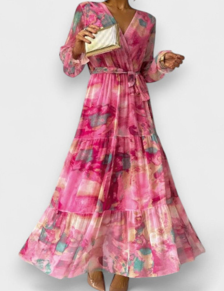 Luísa - Vestido Floral de Envolver