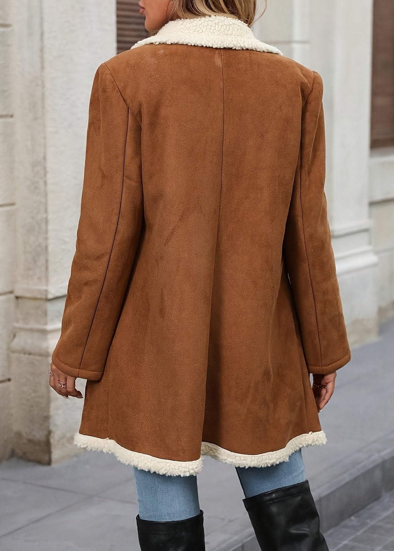 Sobretudo Camel Forrado com Pelo