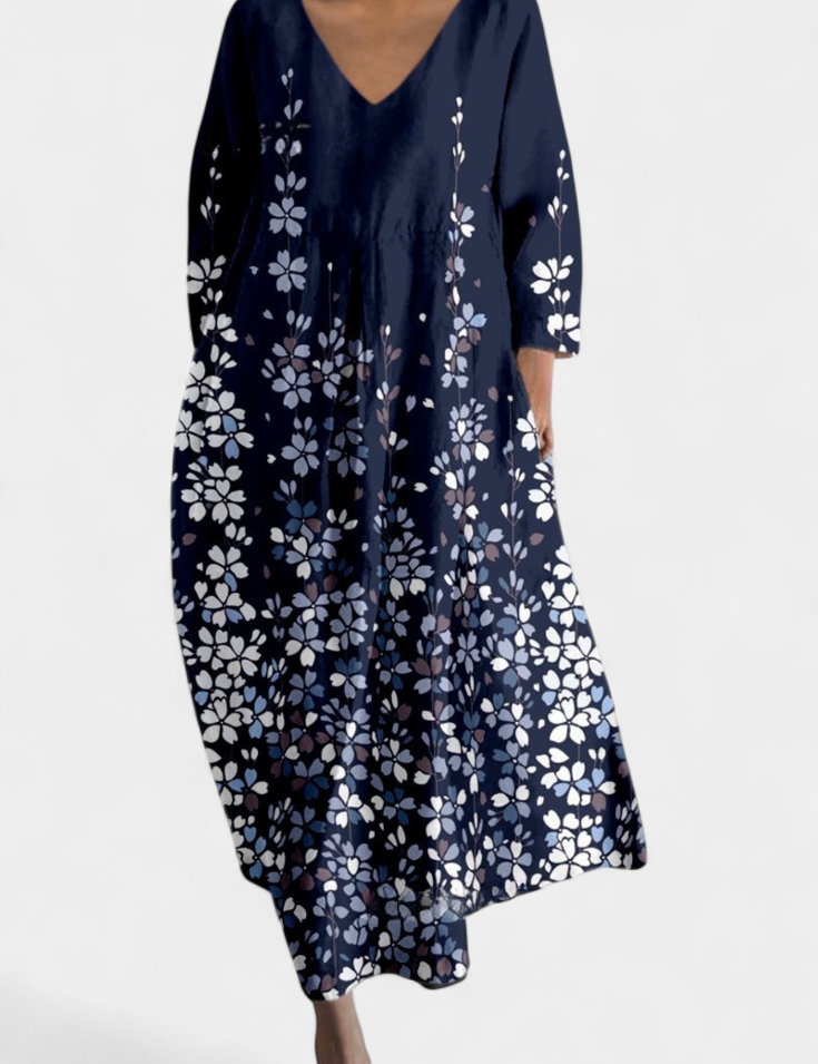 Ana - Vestido Fluido com Estampa