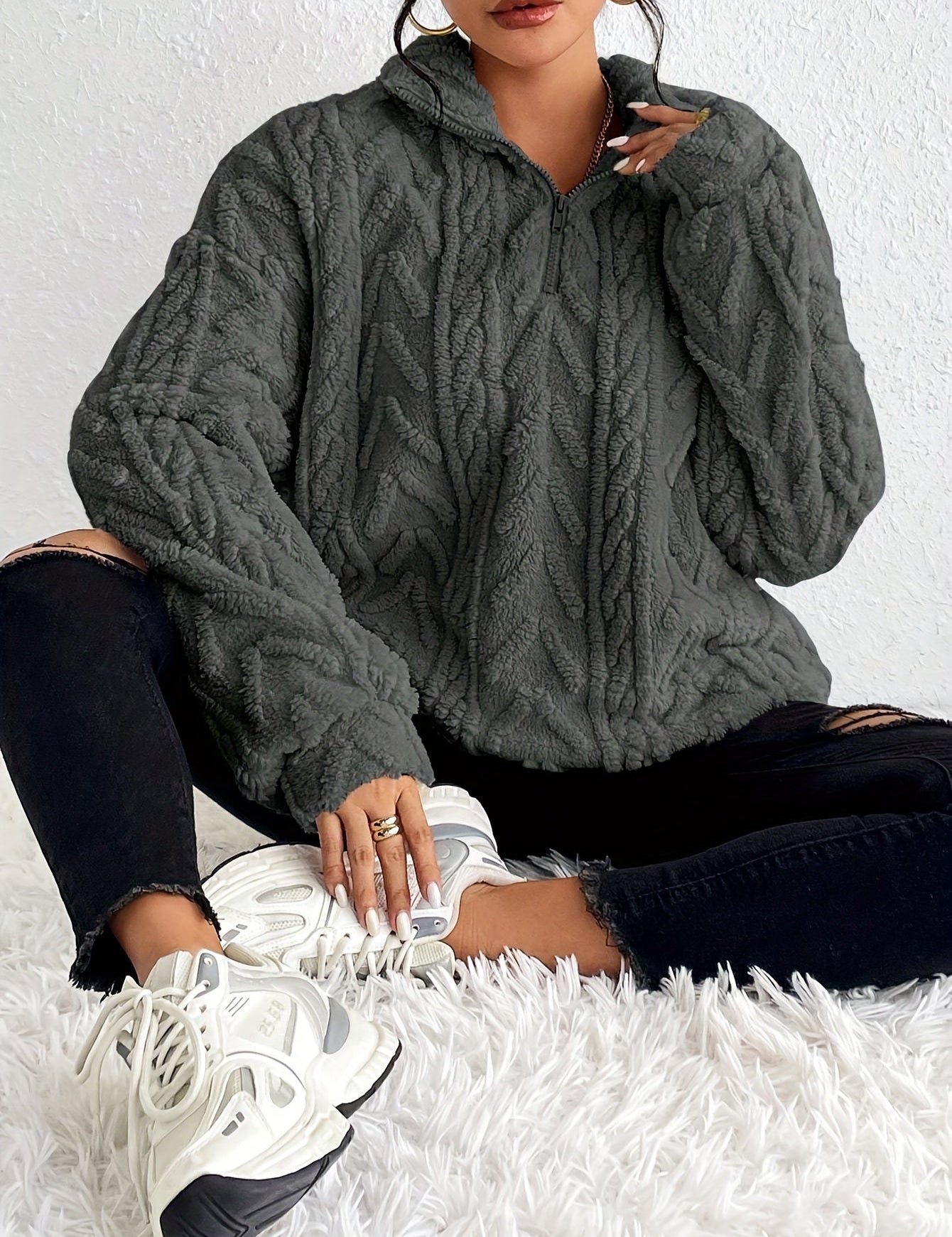CLARE™ - Sweater de Malha Quente