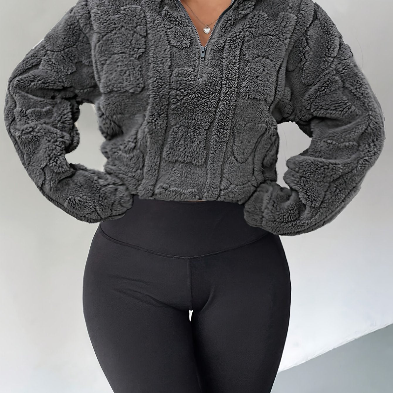 Sweat Fofa Textura Premium com Zíper