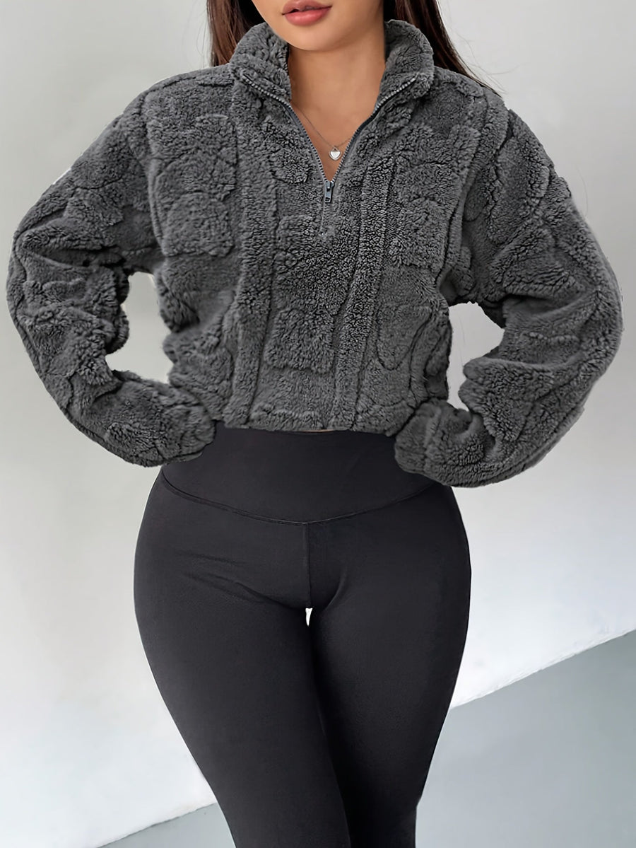 Sweat Fofa Textura Premium com Zíper