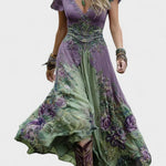 Serena - Vestido Maxi Curto Floral