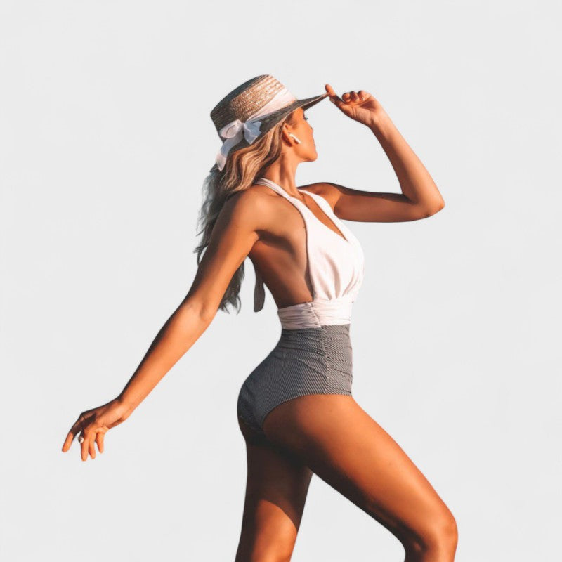 Joana - Fato de Banho Elegante com Cintura Subida