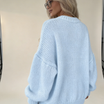 Camisola Tricot Oversized Manga Ampla