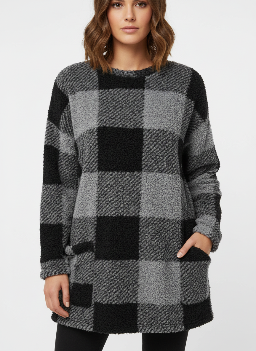 Camisola Oversized Textura Bloco