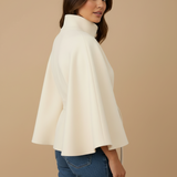 Blusa Elegante com Cinto e Manga Ampla