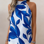 Top Halter de Estilo Fluido