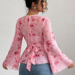 Blusa Feminina com Laço Frontal