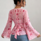 Blusa Feminina com Laço Frontal