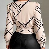 Blusa Transpassada de Estilo Elite
