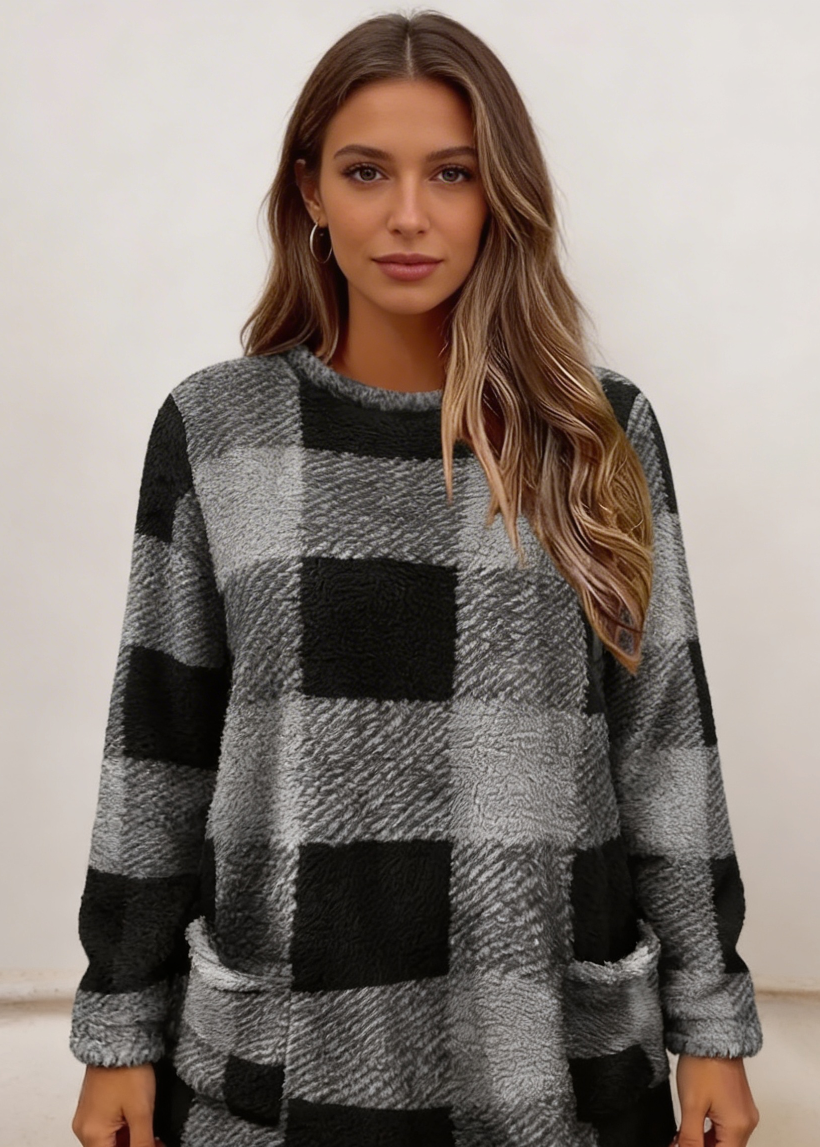 Camisola Oversized Textura Bloco
