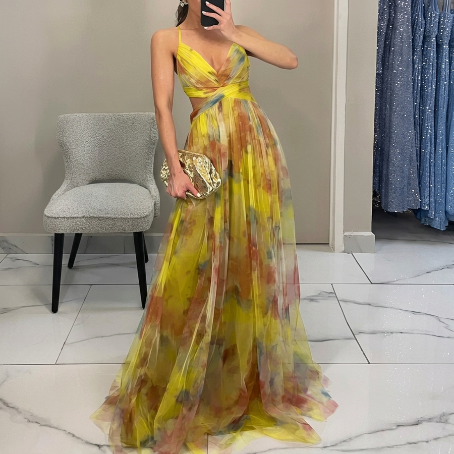 Margarida - Vestido Maxi Com Estampado Floral