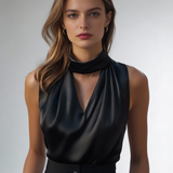 Top Elegante de Decote Drapeado