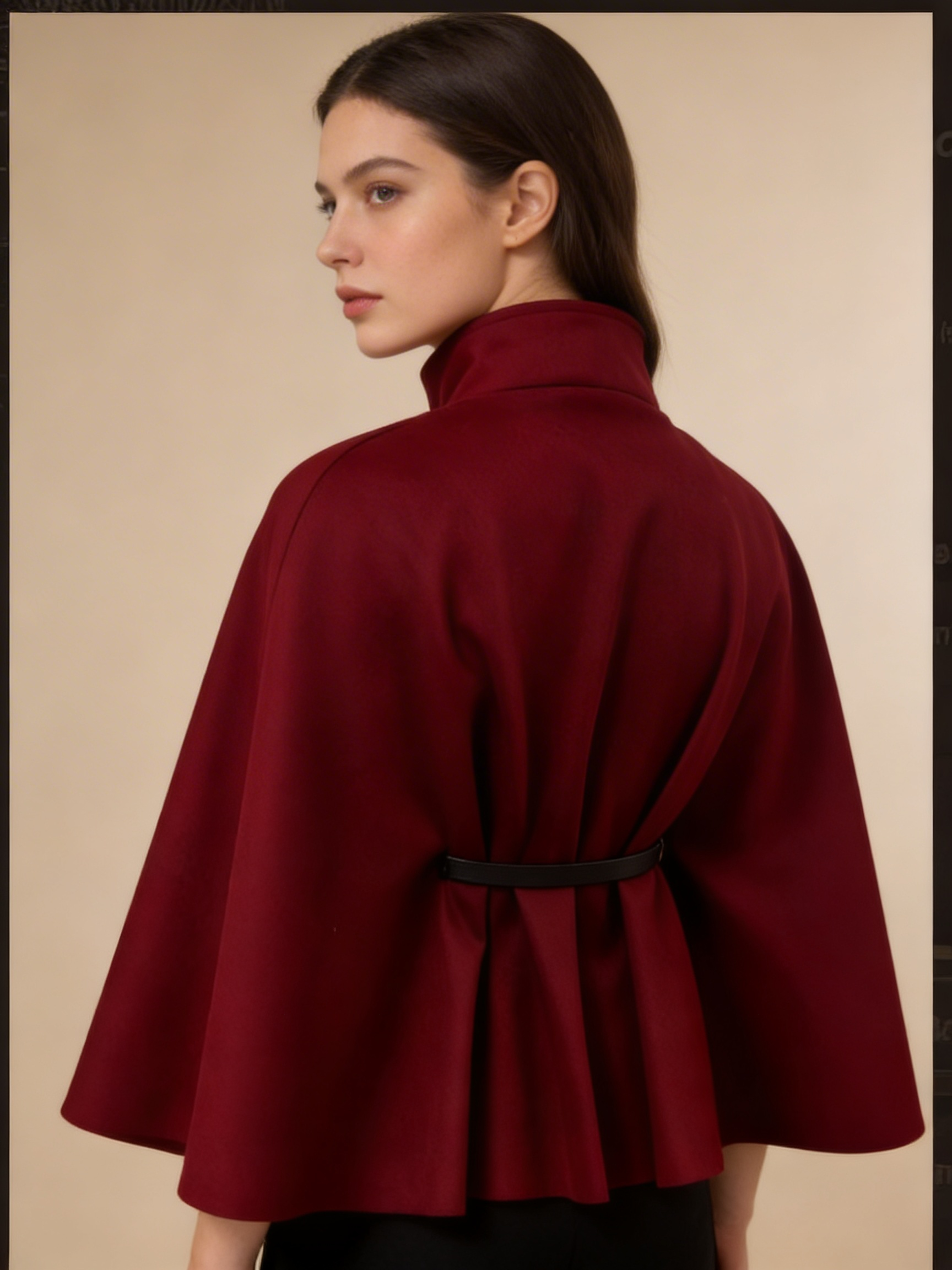 Capa Elegante com Cinto Ajustável