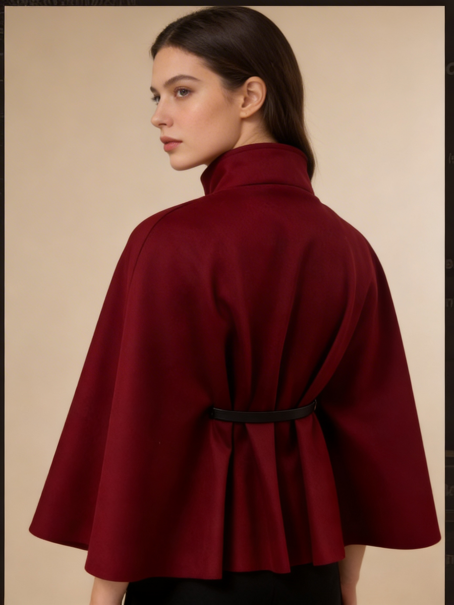 Capa Elegante com Cinto Ajustável