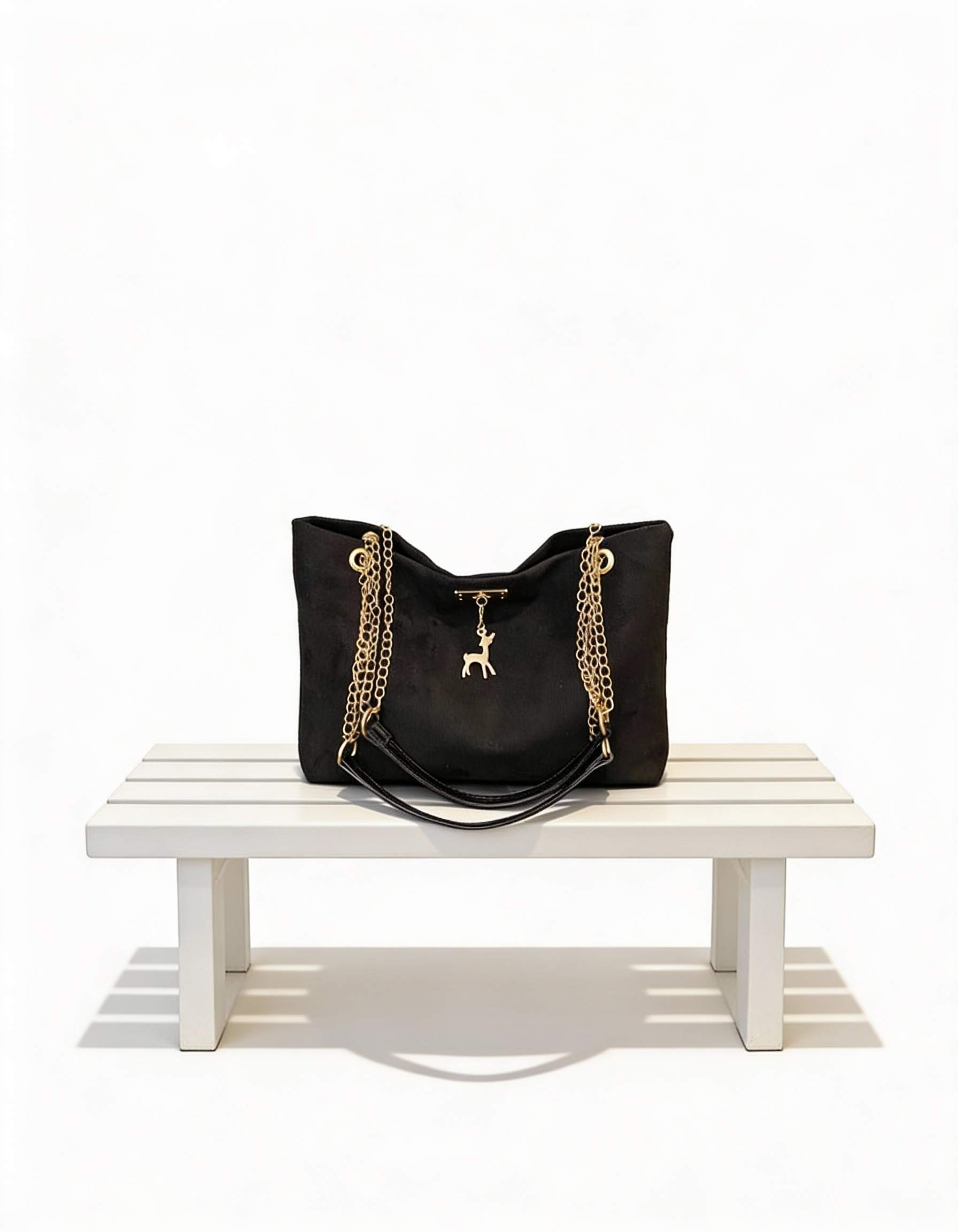 Mala Tote Premium com Detalhes em Corrente