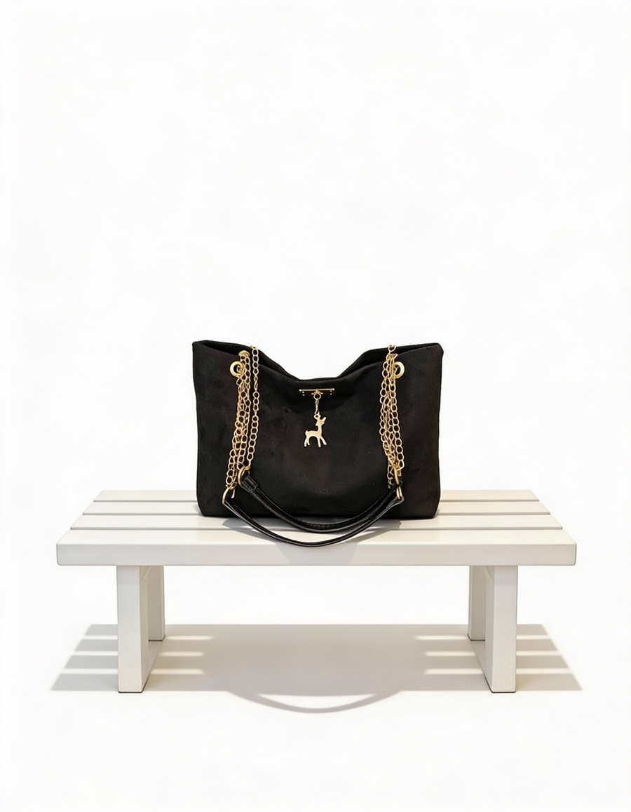 Mala Tote Premium com Detalhes em Corrente