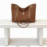 Mala Tote Premium com Detalhes em Corrente