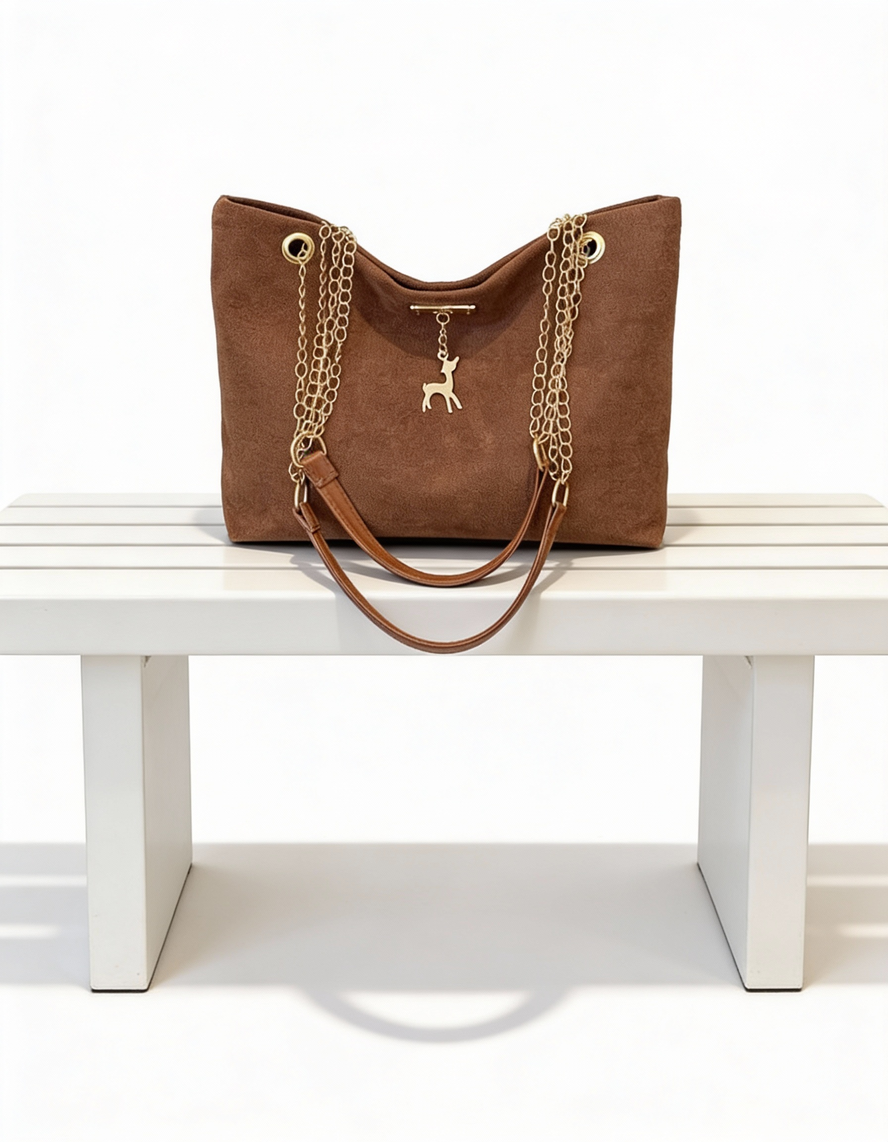 Mala Tote Premium com Detalhes em Corrente